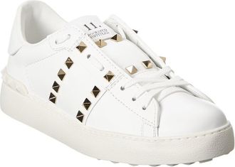 Valentino Rockstud Untitled Leather Sneaker