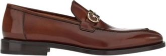 Ferragamo Ferragamao Gancini Ornament Leather Loafers, Size 7 EEE