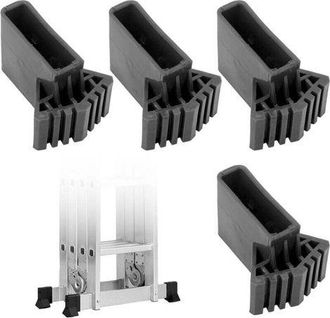 OEM Patas Para Escaleras: Juego De 4 Tapas De Repuesto Para Escaleras Telesc&oacute;picas, Escaleras T&eacute;cnicas Y Escaleras De Vigas