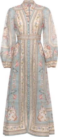 Zimmermann Linen Dress - female - Zimmermann - Maxi Dresses - Multicolor - XS - Dresses