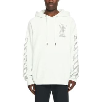 Off-white Sweatshirts, male, Green, Size: L Arrow Hoodie