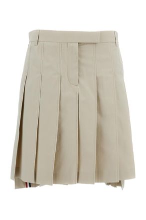 Thom Browne Cotton Pleated Skirt