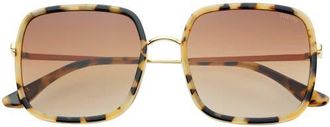 Freyrs Eyewear Cosmo Square Oversized Sunglasses in Milky Tortoise at Nordstrom