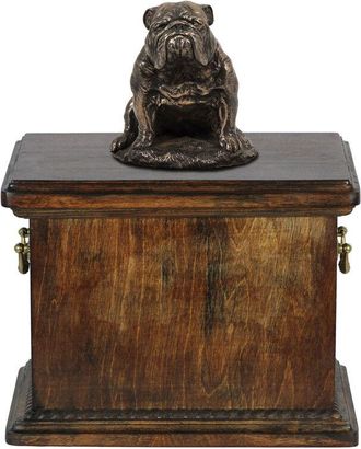 OEM Bulldog Ii - Urna Para Cenizas De Perro, Urna Con Estatuilla, Urna Elegante De Estilo Cl&aacute;sico De Art-dog