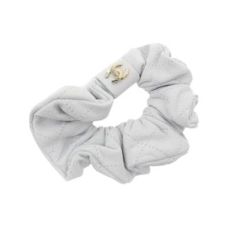 Chanel Pre-owned Accessories, female, White, Size: ONE SIZE Pre-owned Scrunchie