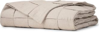 Boll & Branch Icon Woven Linen Bed Runner in Melange Natural at Nordstrom, Size Full