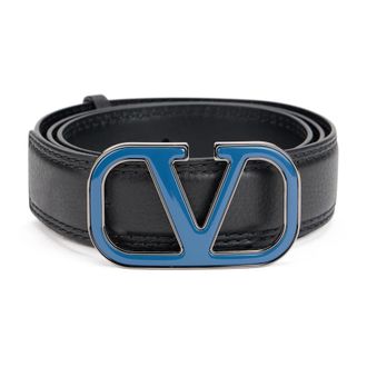 Valentino Garavani Heren, Accessoires, Zwart, Maat: 100 CM Leer