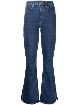 LE JEAN Stella flared-leg jeans - women - Cotton - 30 - Blue