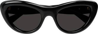 Bottega Veneta Grey Cat Eye Ladies Sunglasses BV1282S 001 53