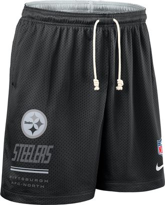Nike Pittsburgh Steelers Sideline Reversible Nike Mens Dri-FIT NFL Shorts in Black | 03BF0G9H7L-MDC