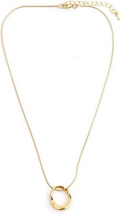 Panacea Circle Pendant Necklace in Gold at Nordstrom Rack