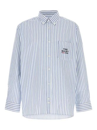A.P.C. x Marc Jacobs striped pocket shirt - unisex - Cotton - S - Blue