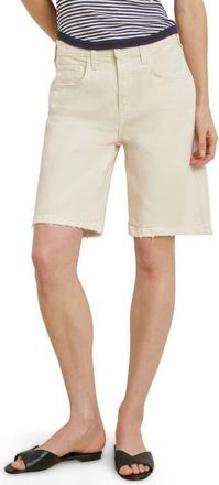 Favorite Daughter The Tommy Bermuda Denim Shorts in Gardenia at Nordstrom, Size 25