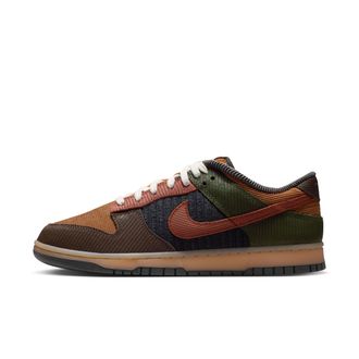 Nike Mens Dunk Low Retro Premium Shoes in Brown | IB7746-201