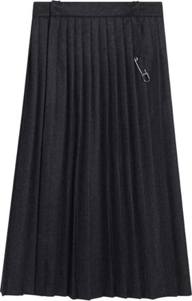 Prada Gonna Lunga - Dames - Midirokken - Grijs - S - Rokken