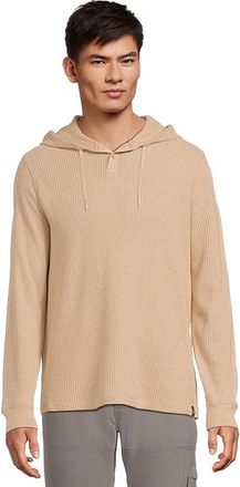 Smartwool Waffle Henley Hoodie Mens Jacket Toffee Cream Heather : SM, Cotton/Lyocell/Tencel