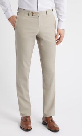 Jack Victor Palmer Stretch Cotton & Wool Pants in Taupe at Nordstrom Rack, Size 38