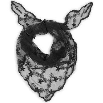 Saachi Floral Lace Bandana in Black at Nordstrom Rack