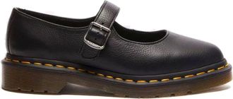 Dr. Martens Black Elphie Translucent Sole Leather Flats
