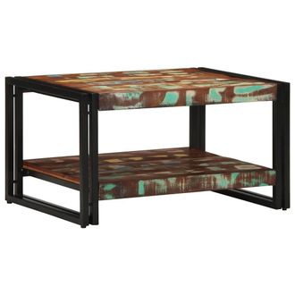 Berkfield Home Coffee Table Multicolour 70x50x38 cm Solid Wood Reclaimed | Size: 70 x 50 x 38 cm