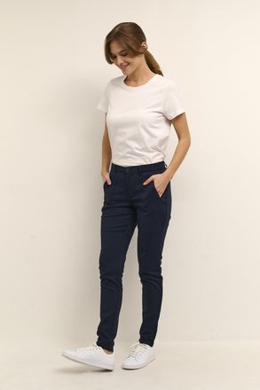 Kaffe Casual broek Regular fit Midnight Marine