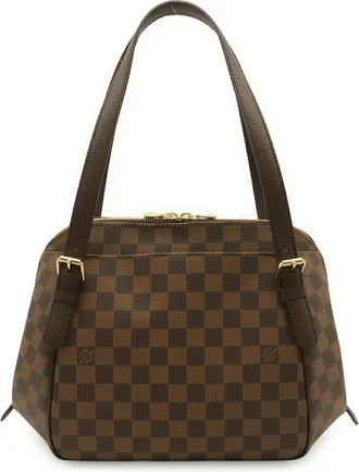 Louis Vuitton Brown Damier Canvas Pvc Shoulder Bag Tote Bag (Pre-Owned)