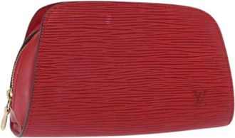 Louis Vuitton Pre-owned Vintage Leren Clutch - Dames - Vintage Clutch - Rood - ONE Size - Leer - Vintage