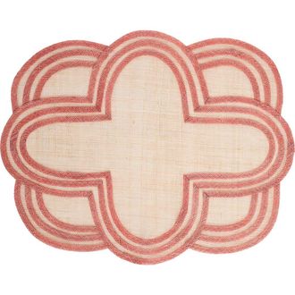 Juliska Scallop Stripe Placemat in Coral at Nordstrom