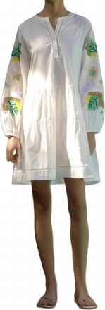 Rain + Rose Beech Sundress In White