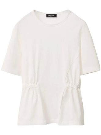 Fabiana Filippi T-shirt met elastische band - Wit