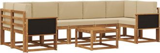 vidaXL Conjunto De Sof&aacute;s De Exterior 6 Uds. Vidaxl
