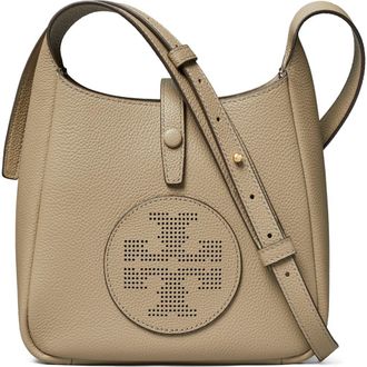 Tory Burch Miller Swing Leather Crossbody Bag in Soft Cement at Nordstrom