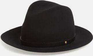Rag & Bone Floppy Brim Felted Wool Fedora in Black at Nordstrom Rack, Size Medium