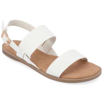 Journee Collection Women & apos;s Lavine Medium and Wide Width Flat Sandals