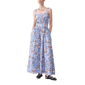 Liu Jo Maxi Dresses, female, Multicolor, Size: XS Long Poplin Dress