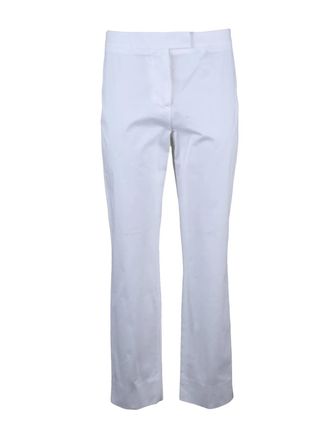 Eleventy Trousers Cotton Lyocell Elastane - White