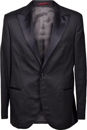 Brunello Cucinelli Black Virgin Wool Dinner Jacket, Brand Size 54 (US Size 44)