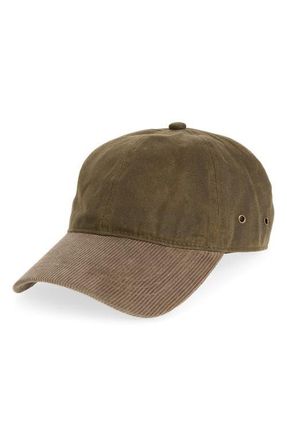 Open Edit The Lived-In Adjustable Baseball Cap in Olive Green at Nordstrom