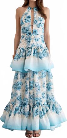 Aqua Blu Australia Sarah Dress In Dauphine Blue