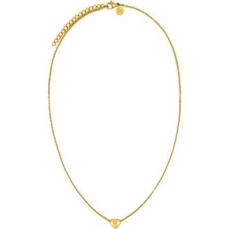 Petit Moments Dainty Heart Initial Pendant Necklace in Gold-N at Nordstrom