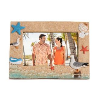 Beachcombers 4x6 Sand Seagull Picture Frame Photo Frame in Beige at Nordstrom, Size Medium