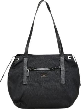 Gucci Pre-owned Shoulder Bags, female, Black, Size: ONE SIZE Pre-owned Nylon Shoulder Bag
