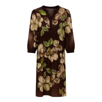 2-Biz Midi jurk - Dames - Casual kleedjes - Veelkleurig - S - Kleedjes