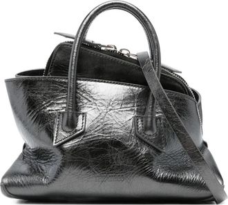 The Attico leatherl tote bag - Black