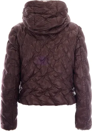 Herno Womens Down Jacket Onde Fondente Nylon Black