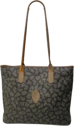 Saint Laurent Pre-owned Tote Bags, female, Black, Size: ONE SIZE Pre-owned Leather Tote