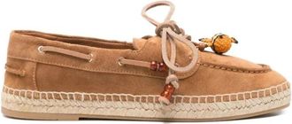 Aquazzura Loafers - Dames - Bootschoenen - Bruin - 37 EU - Schoenen