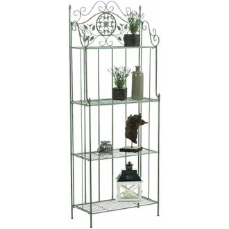 Clp Estanter&iacute;a De Hierro Plegable Flora Verde Antiguo