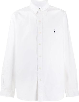 Ralph Lauren Formeel Overhemd - Heren - Zakelijke Overhemden - Wit - L - Katoen - Overhemden