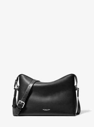 Michael Kors Nicholas Medium Pebbled Leather Crossbody Messenger Bag